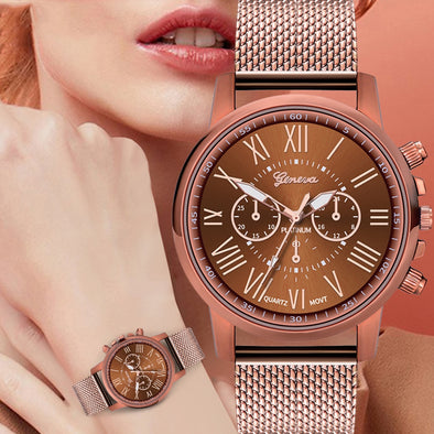 Fashion women watches Quartz часы женские Simple trend reloj mujer relogio femino Luxury Stainless Steel Dial Casual Bracele H51
