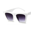 2019 nouvelle marque lunettes de soleil lunettes carrées personnalisé yeux de chat coloré lunettes de soleil tendance polyvalent lunettes de soleil uv400 rideau