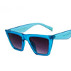2019 nouvelle marque lunettes de soleil lunettes carrées personnalisé yeux de chat coloré lunettes de soleil tendance polyvalent lunettes de soleil uv400 rideau